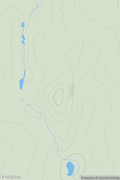 Thumbnail image for Chatterley Whitfield Hill showing contour plot for surrounding peak