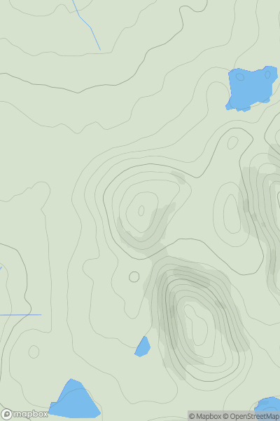 Thumbnail image for Treviscoe Hill showing contour plot for surrounding peak