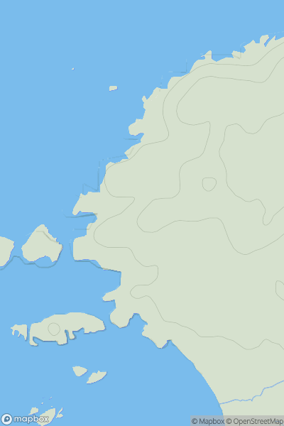Thumbnail image for Dun Cul Bhuirg showing contour plot for surrounding peak