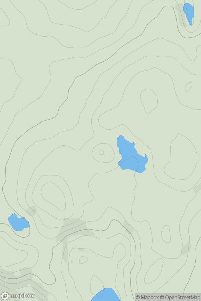 Thumbnail image for Trelavour Pyramid showing contour plot for surrounding peak