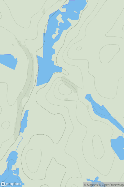 Thumbnail image for Cnoc nan Lochanan showing contour plot for surrounding peak