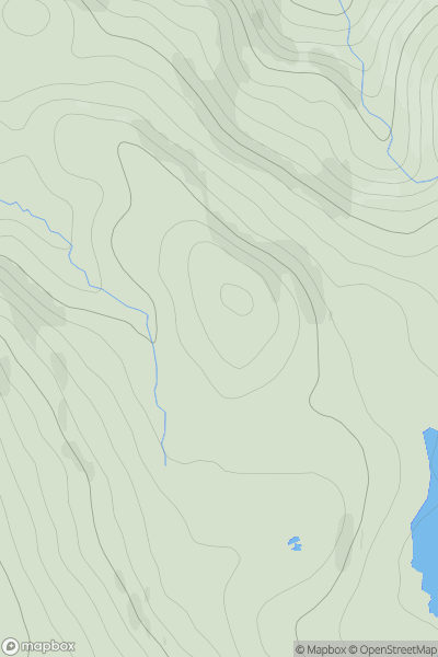 Thumbnail image for Cnoc Allt na Meine showing contour plot for surrounding peak