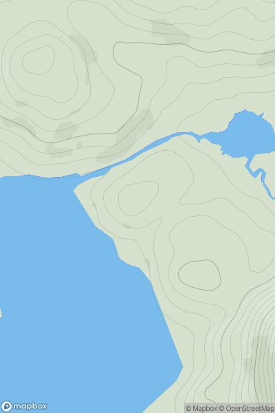 Thumbnail image for Cnoc nam Feur-loch showing contour plot for surrounding peak