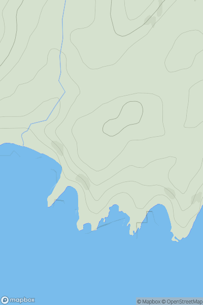 Thumbnail image for Aonach Cumhang showing contour plot for surrounding peak