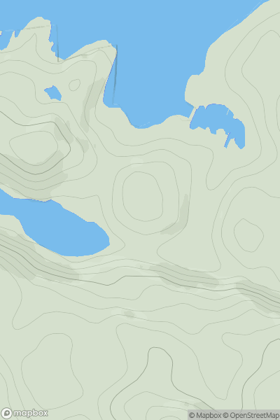 Thumbnail image for Cnoc Rubha a' Choire SE Top showing contour plot for surrounding peak