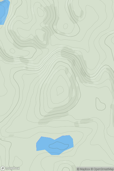 Thumbnail image for Great Longstone Hill showing contour plot for surrounding peak