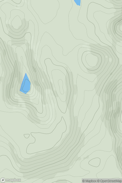 Thumbnail image for Carrancarrow Hill showing contour plot for surrounding peak
