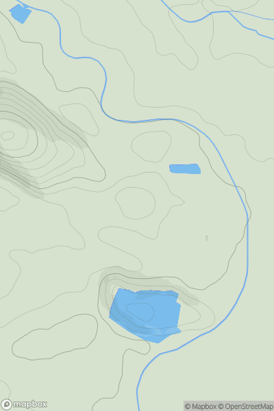 Thumbnail image for Mount Jud showing contour plot for surrounding peak