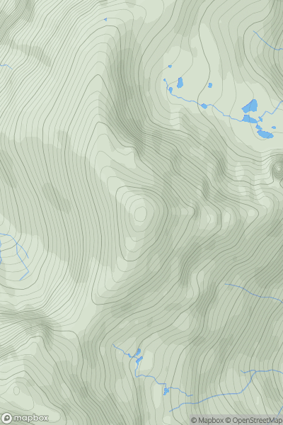 Thumbnail image for Stob Coire nan Lochan showing contour plot for surrounding peak