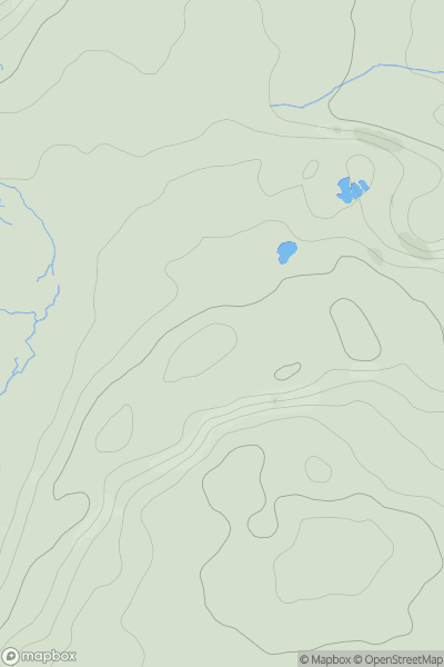 Thumbnail image for Cwar yr Ystrad showing contour plot for surrounding peak