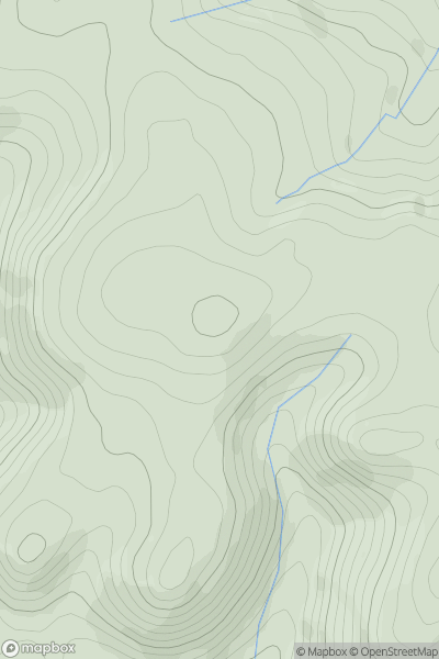 Thumbnail image for Cwmcynydd Bank showing contour plot for surrounding peak