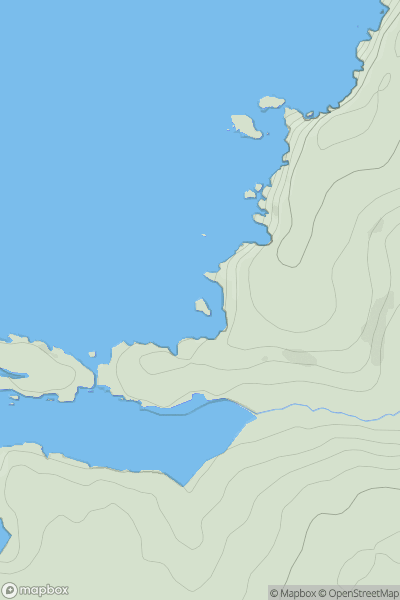 Thumbnail image for Flory Island showing contour plot for surrounding peak