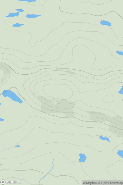 Thumbnail image for Ben Dreavie West Top showing contour plot for surrounding peak