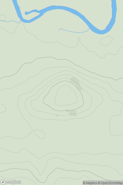 Thumbnail image for Rawden Hill showing contour plot for surrounding peak