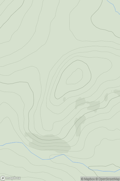Thumbnail image for Market Hill showing contour plot for surrounding peak