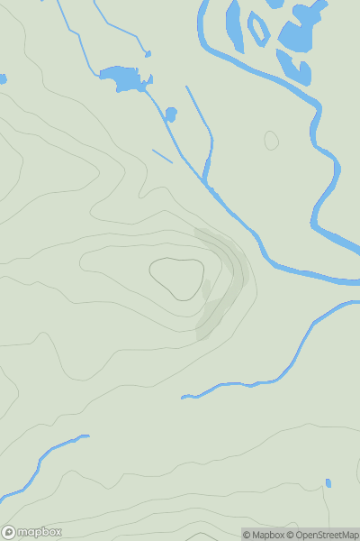 Thumbnail image for Knowles Hill showing contour plot for surrounding peak