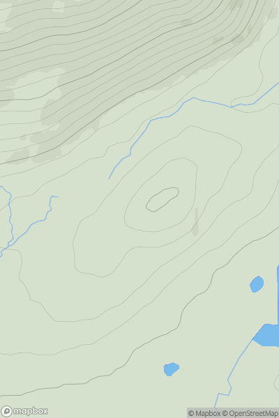 Thumbnail image for Meall Lochan Loin nan Donnlaich showing contour plot for surrounding peak