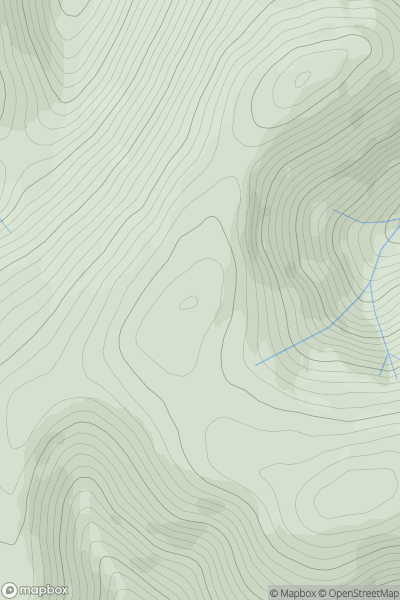 Thumbnail image for Birnies Bowrock showing contour plot for surrounding peak