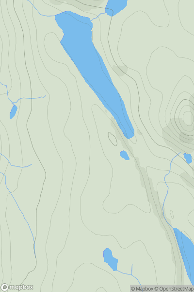 Thumbnail image for Carn Sgrabach showing contour plot for surrounding peak