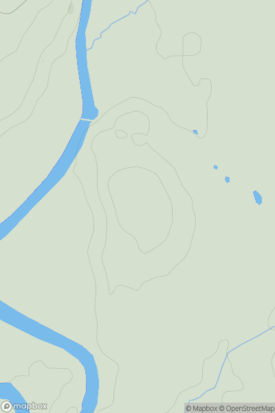 Thumbnail image for Bainsbank Hill showing contour plot for surrounding peak