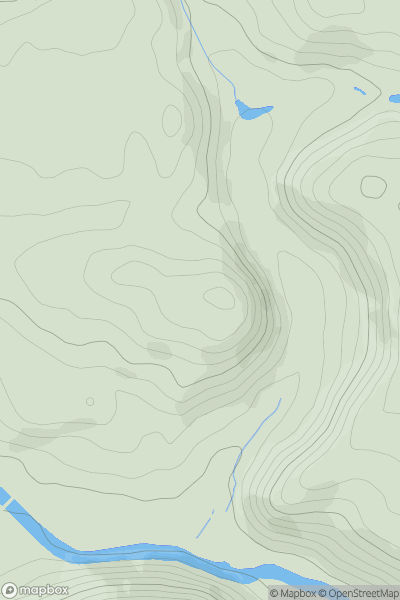 Thumbnail image for Strethill showing contour plot for surrounding peak