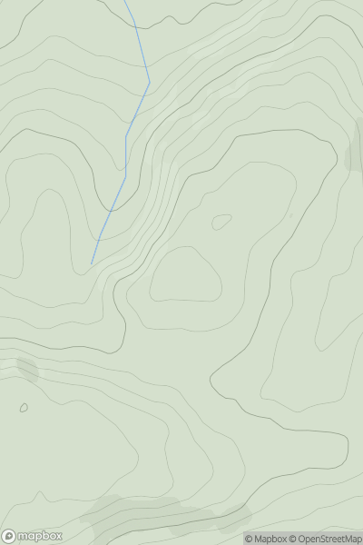 Thumbnail image for Mynyddyrheol showing contour plot for surrounding peak