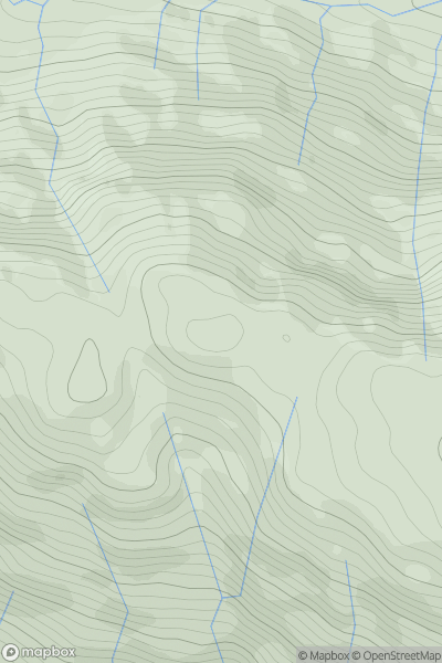 Thumbnail image for Meall Mor Near West Top showing contour plot for surrounding peak