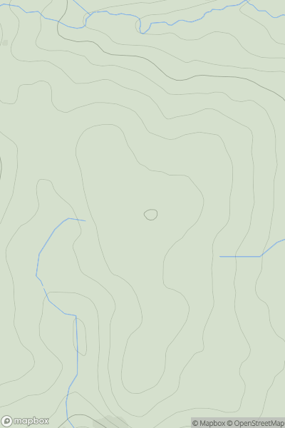 Thumbnail image for Garn Fach showing contour plot for surrounding peak