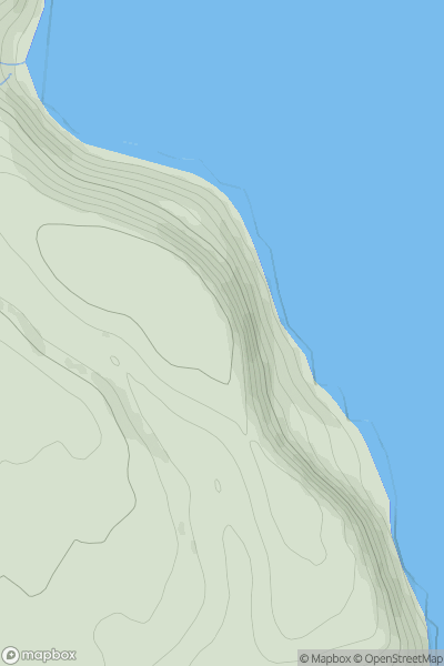 Thumbnail image for Little Cliff showing contour plot for surrounding peak