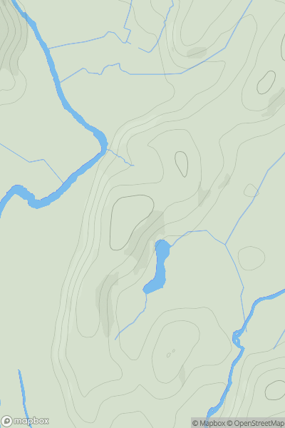 Thumbnail image for Coed Hafod-y-Llyn showing contour plot for surrounding peak