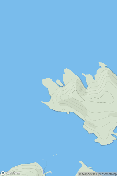 Thumbnail image for Stac a' Bhagh showing contour plot for surrounding peak