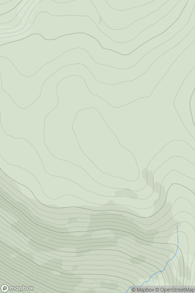 Thumbnail image for Beinn an Fhurain showing contour plot for surrounding peak