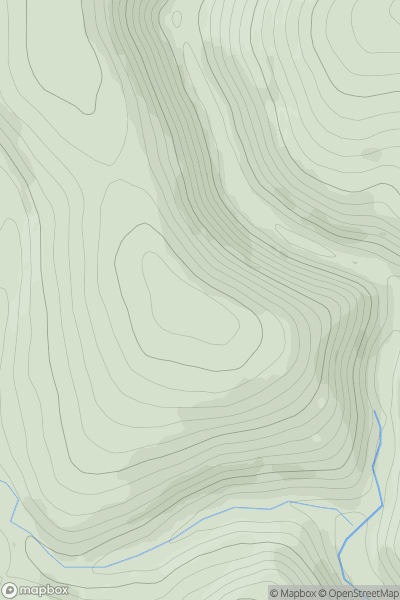 Thumbnail image for Scoop Hill showing contour plot for surrounding peak