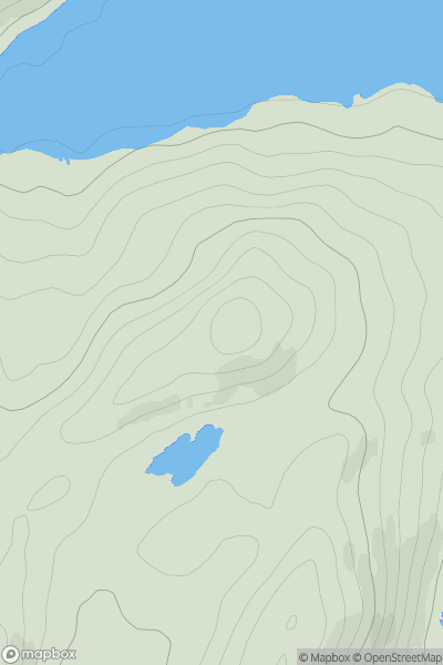 Thumbnail image for Carn Mor NE Top showing contour plot for surrounding peak