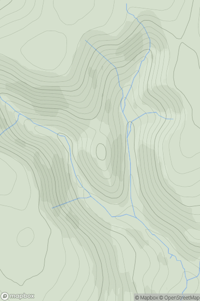 Thumbnail image for Mozie Law South Top showing contour plot for surrounding peak