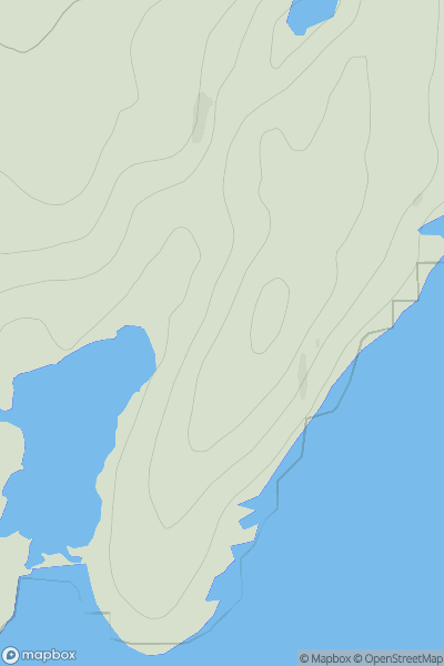 Thumbnail image for Carn Loch Sian showing contour plot for surrounding peak