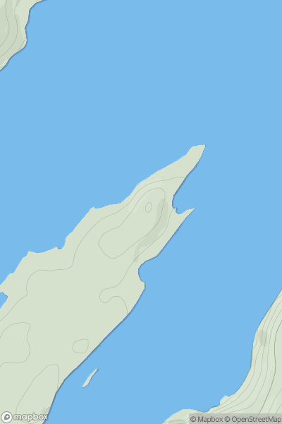 Thumbnail image for Eilean Righ North Top showing contour plot for surrounding peak