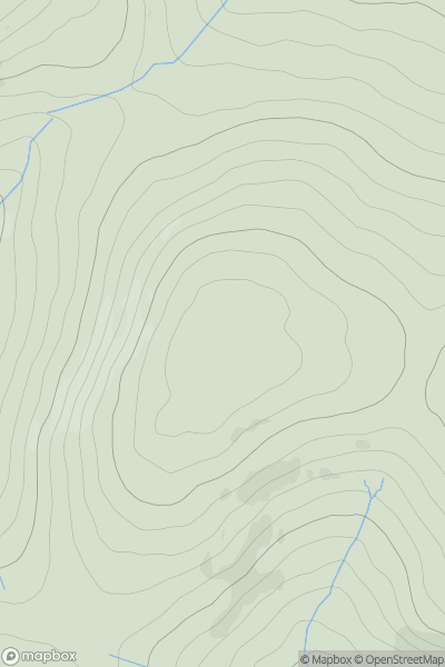 Thumbnail image for Slieau Maggle showing contour plot for surrounding peak