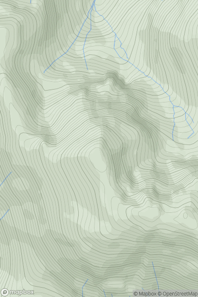 Thumbnail image for Stob Coire nam Beith showing contour plot for surrounding peak