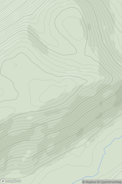 Thumbnail image for Ffridd Cocyn East Top showing contour plot for surrounding peak