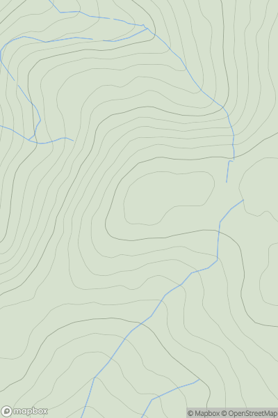 Thumbnail image for Foel Cedig showing contour plot for surrounding peak