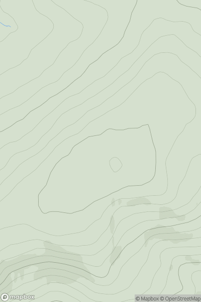 Thumbnail image for Belling Hill showing contour plot for surrounding peak