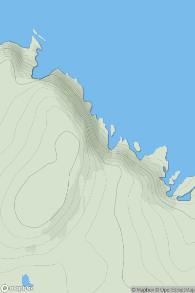 Thumbnail image for Dunan Mor Stack showing contour plot for surrounding peak