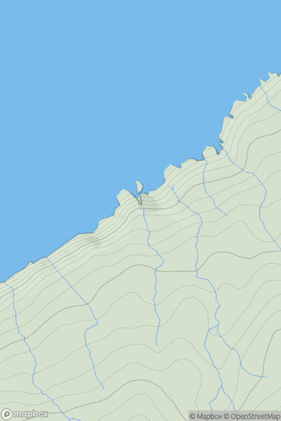 Thumbnail image for Monadh Dubh Stack showing contour plot for surrounding peak
