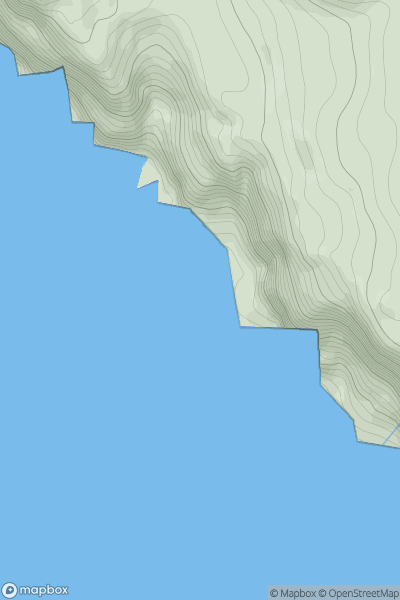 Thumbnail image for South Headland Preshal Beg showing contour plot for surrounding peak