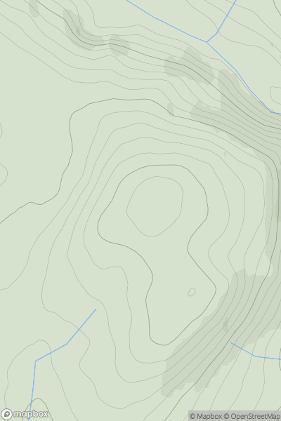 Thumbnail image for Grange Fell showing contour plot for surrounding peak