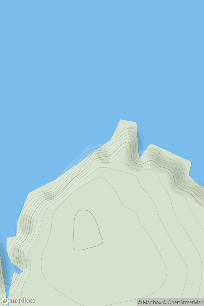 Thumbnail image for Faither Stack showing contour plot for surrounding peak