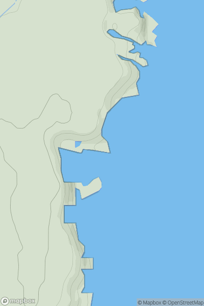 Thumbnail image for Dunbar's Stack showing contour plot for surrounding peak