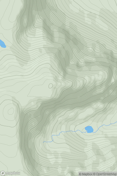Thumbnail image for Na Ciochan showing contour plot for surrounding peak