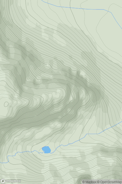 Thumbnail image for Na Ciochan Far East Top showing contour plot for surrounding peak